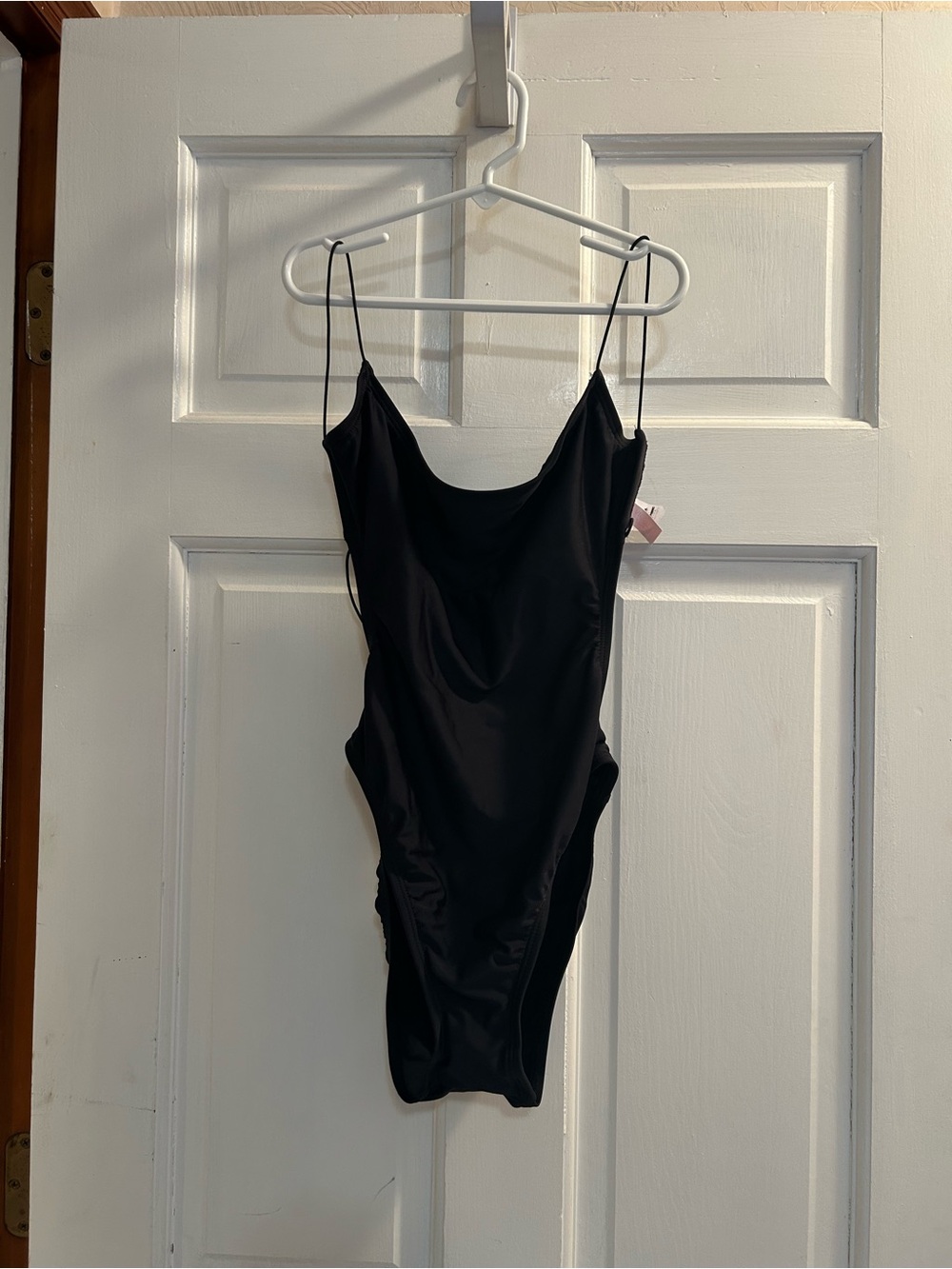 Victoria's Secret Black One-Piece Swim Suit with Thin Straps